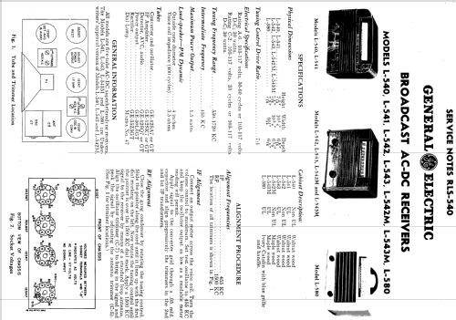 L-540 ; General Electric Co. (ID = 1132543) Radio