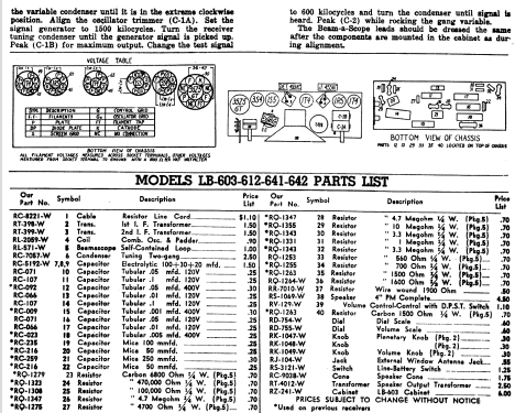 LB-612 ; General Electric Co. (ID = 1133547) Radio