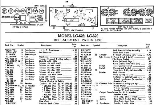 LC-629 ; General Electric Co. (ID = 1133595) Radio