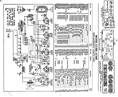 LC-629 ; General Electric Co. (ID = 170504) Radio