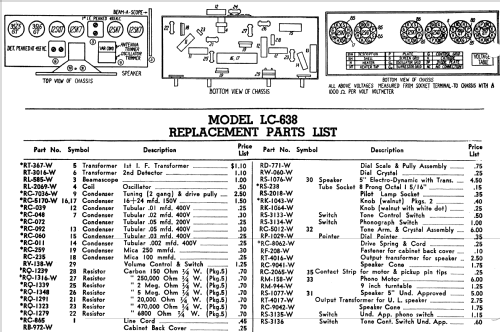 LC-638 ; General Electric Co. (ID = 1133598) Radio