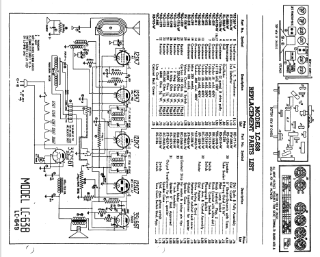 LC-638 ; General Electric Co. (ID = 170505) Radio