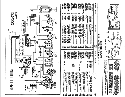 LC-658 ; General Electric Co. (ID = 170509) Radio