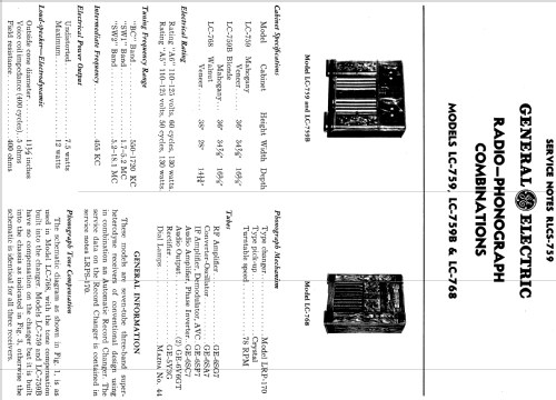 LC-759 ; General Electric Co. (ID = 1133624) Radio