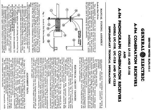 LF-115 ; General Electric Co. (ID = 1133659) Radio