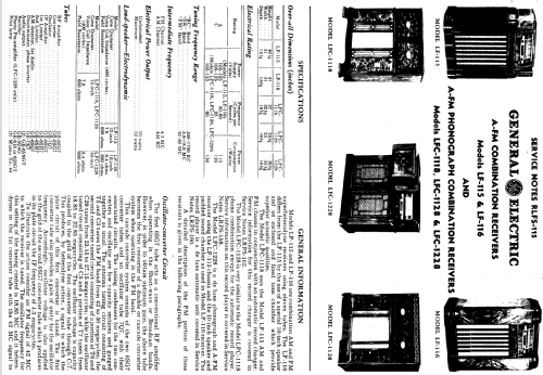 LF-115 ; General Electric Co. (ID = 1133663) Radio