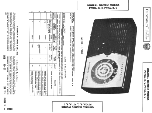 P710A ; General Electric Co. (ID = 2456607) Radio