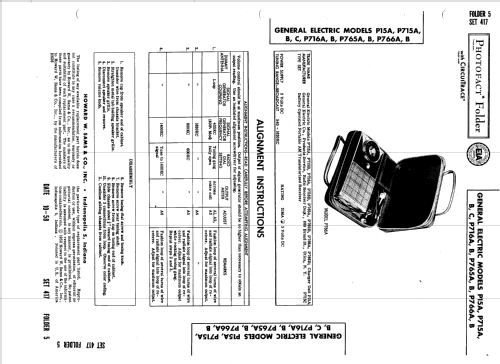 P716B, P716D ; General Electric Co. (ID = 2424985) Radio