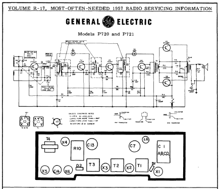 Transistor P-721; General Electric Co. (ID = 130223) Radio