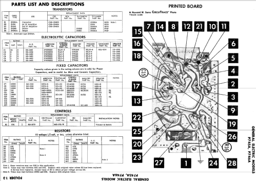 All Transistor P746A; General Electric Co. (ID = 744016) Radio