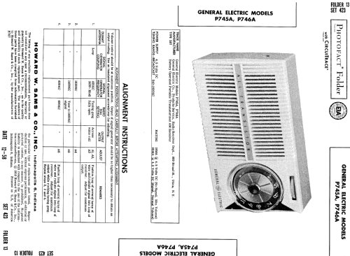 All Transistor P746A; General Electric Co. (ID = 744018) Radio