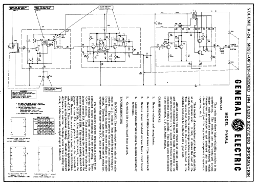 P955A ; General Electric Co. (ID = 178610) Radio