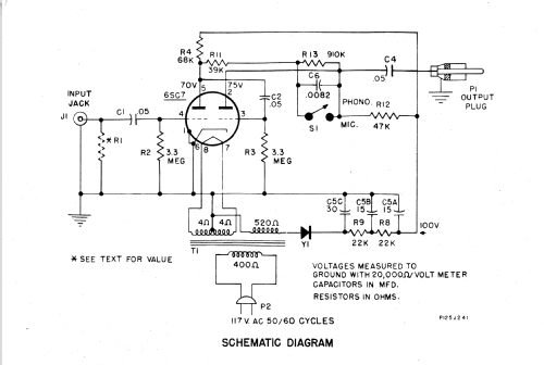 Phono-Mic Preamplifier UPX-003B; General Electric Co. (ID = 2047781) Ampl/Mixer