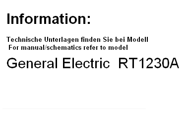 RT1231A ; General Electric Co. (ID = 55638) R-Player