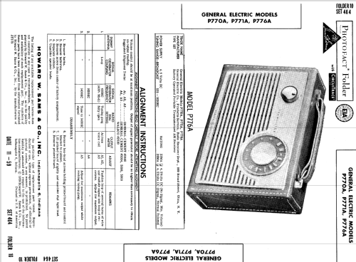 Seven Transistor P776B ; General Electric Co. (ID = 2221528) Radio