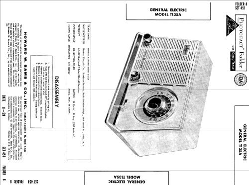 T135A ; General Electric Co. (ID = 604351) Radio