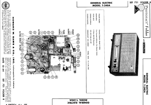 T-240a Radio General Electric Co. Ge; Bridgeport Ct, Syracuse, Build 