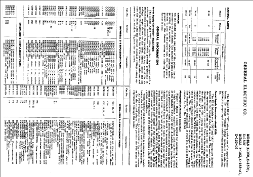 X150V ; General Electric Co. (ID = 417368) Radio