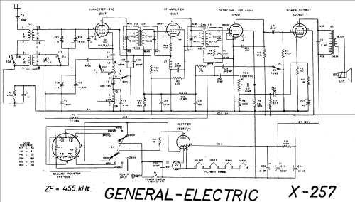 X257 ; General Electric Co. (ID = 18318) Radio