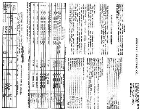 X317D2 ; General Electric Co. (ID = 418225) Radio