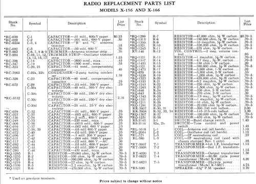 X-156 ; General Electric Co. (ID = 1134440) Radio