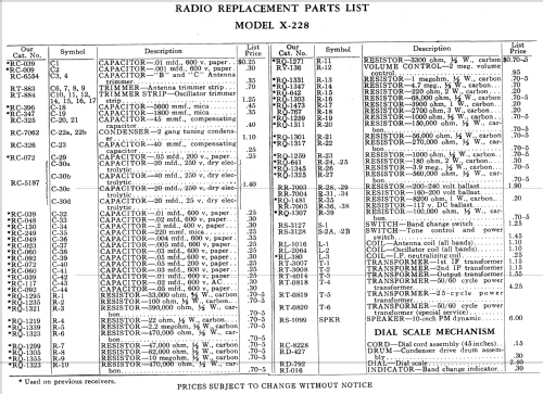 X-228 ; General Electric Co. (ID = 1134486) Radio