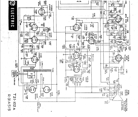 T21-102A; General Electric del (ID = 2638309) Television