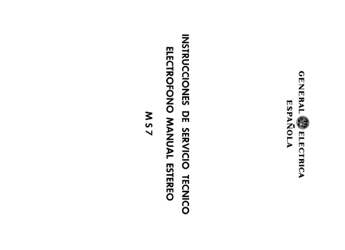 MS-7; General Eléctrica (ID = 2097065) Sonido-V