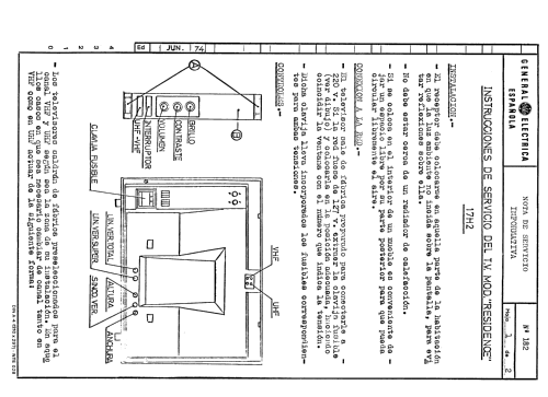 Residence 17H2 Ch=X50 /0; General Eléctrica (ID = 2492045) Television