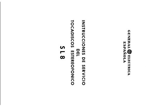 SL-8; General Eléctrica (ID = 2102409) Sonido-V