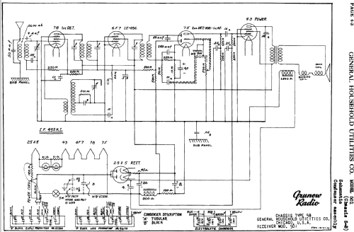 Grunow 501 Ch= 5-B; General Household (ID = 681153) Radio