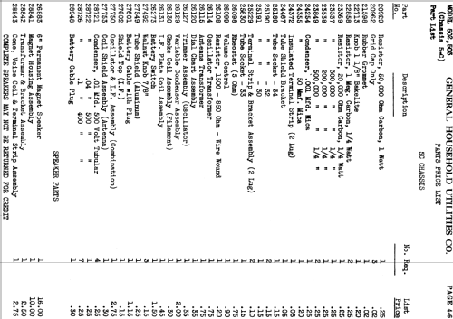 Grunow 502 Ch= 5-C; General Household (ID = 681192) Radio