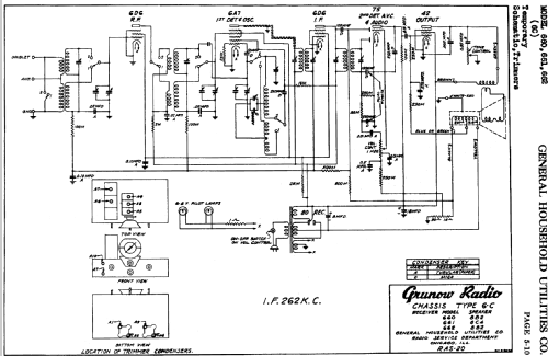 Grunow 661 Ch= 6-C; General Household (ID = 681650) Radio