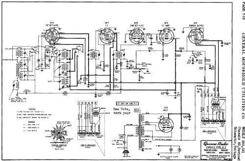 Grunow 681 Ch= 6-J; General Household (ID = 681688) Radio