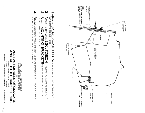 406 ; General Motors of (ID = 2169684) Car Radio