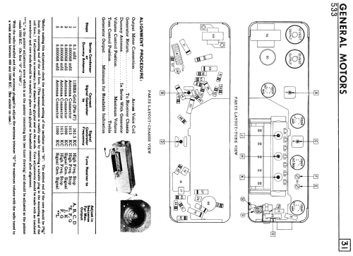 533 ; General Motors of (ID = 2293183) Car Radio