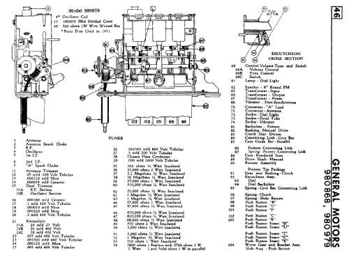 980868 ; General Motors of (ID = 816544) Car Radio