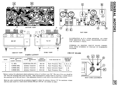 988336 ; General Motors of (ID = 2357671) Car Radio