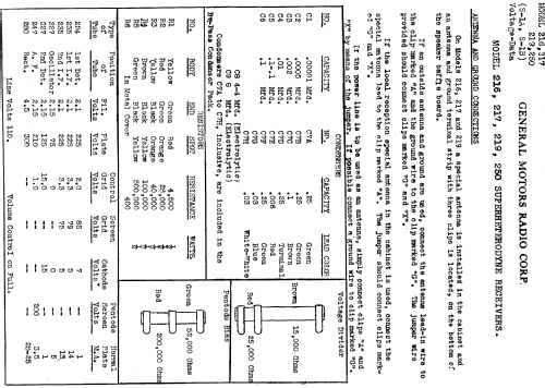 219 Ch= S-1A; General Motors Radio (ID = 18145) Radio