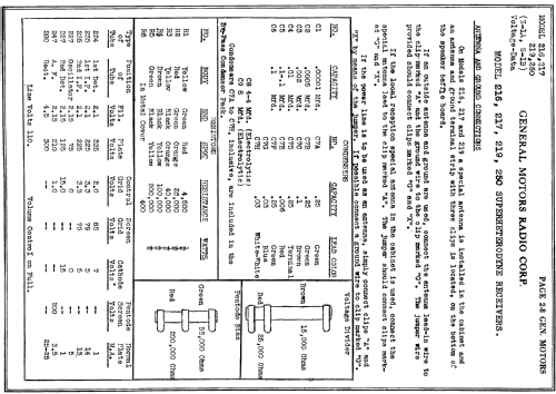 219 Ch= S-1B; General Motors Radio (ID = 244588) Radio