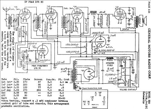 Salem 220 Ch= S-10A; General Motors Radio (ID = 468034) Radio