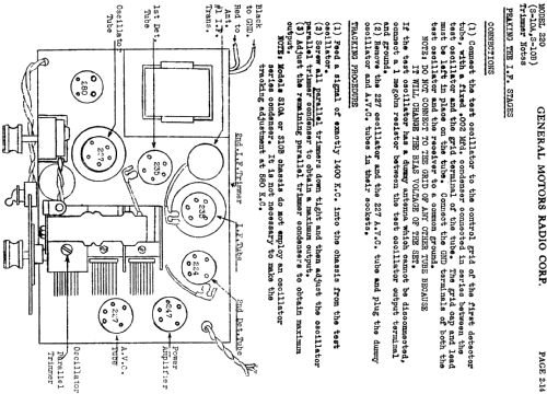 Salem 220 Ch= S-10A; General Motors Radio (ID = 468035) Radio