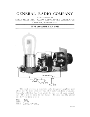 Amplifier Unit Type 300 C; General Radio (ID = 2952915) Ampl/Mixer