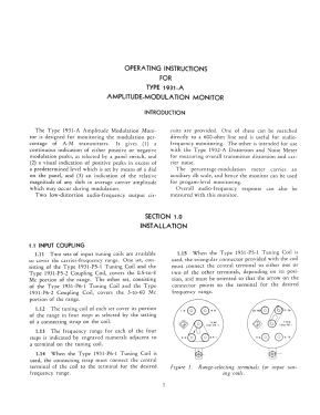 Amplitude Modulation Monitor 1931-A; General Radio (ID = 2950918) Equipment