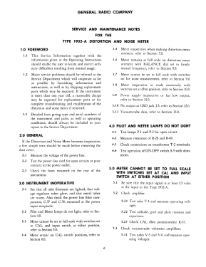 Distortion and Noise Meter 1932-A; General Radio (ID = 2951240) Equipment