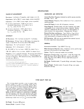 Impedance Bridge 1650-A; General Radio (ID = 2951887) Equipment