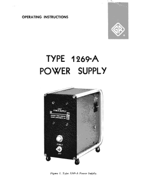 Power Supply Type 1269-A; General Radio (ID = 2955024) Fuente-Al