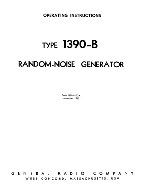 Random Noise Generator 1390-B; General Radio (ID = 2952935) Ausrüstung