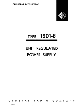 Regulated Power Supply 1201-B; General Radio (ID = 2953429) A-courant