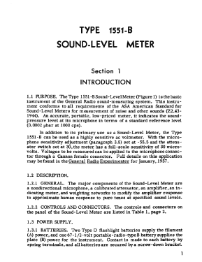 Sound-Level Meter 1551-B; General Radio (ID = 2954600) Equipment